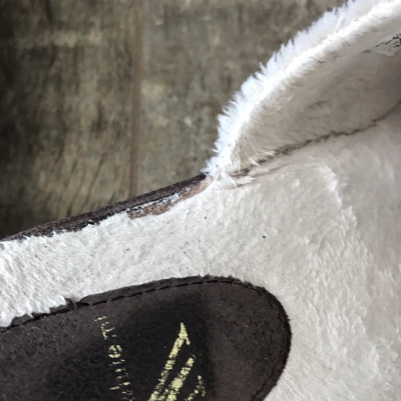White Mountain Suede Mules Faux Fur Lined - Picture 5 of 8
